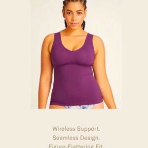 Knix Luxe Lift Tank with Built in Bra, Rich Plum, size M, EUC!